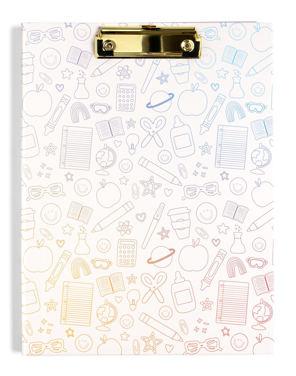 Classroom Icons Clipfolio with Lined Notepad, 1 of 8