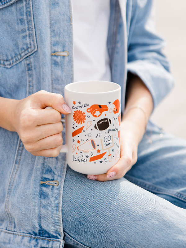Knoxville Football Game Day Tall Ceramic Mug, 1 of 3