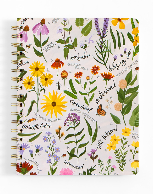 Wildflower Botanicals Spiral Notebook, 4 of 4