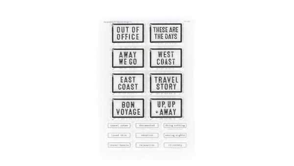 Stamp Set : 4×6 Out of Office, 1 of 2