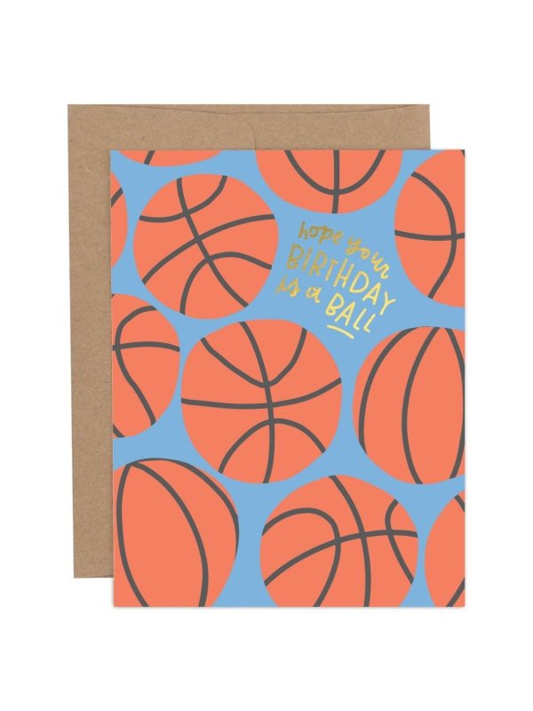 Hope Your Birthday Is A Ball Greeting Card, 1 of 1