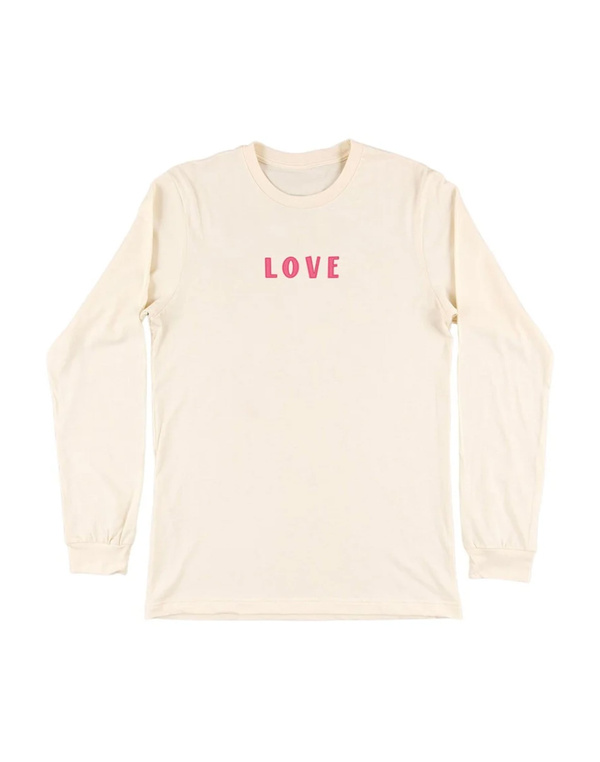 All You Need Is Love And Books Long-Sleeve Tee - Natural, 4 of 5