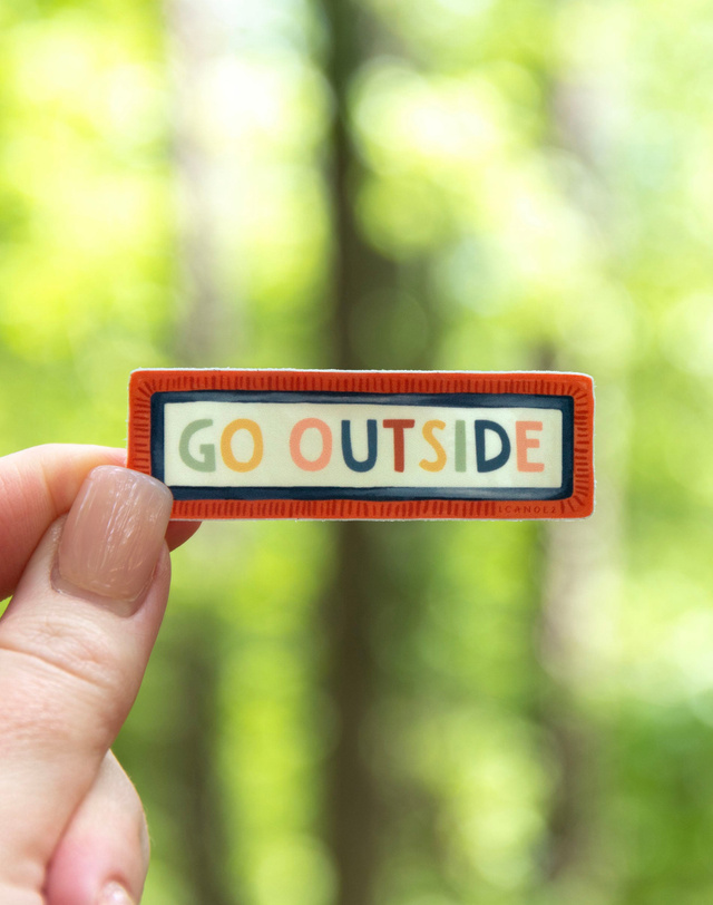 Go Outside Decal Sticker, 1 of 5