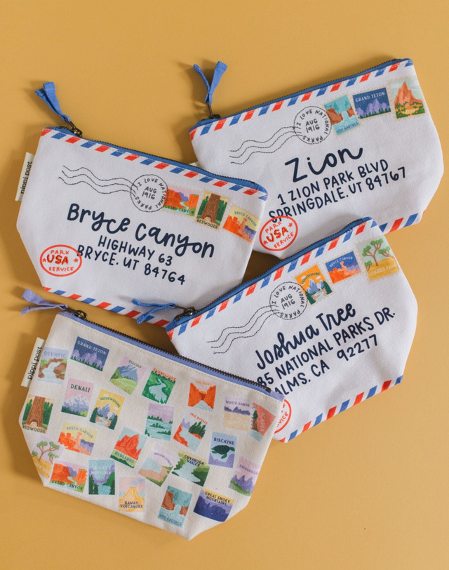 Deliver To Joshua Tree National Park Canvas Pouch, 3 of 4