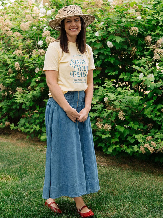 Sings Your Praise Faith Tee - Butter, 2 of 5