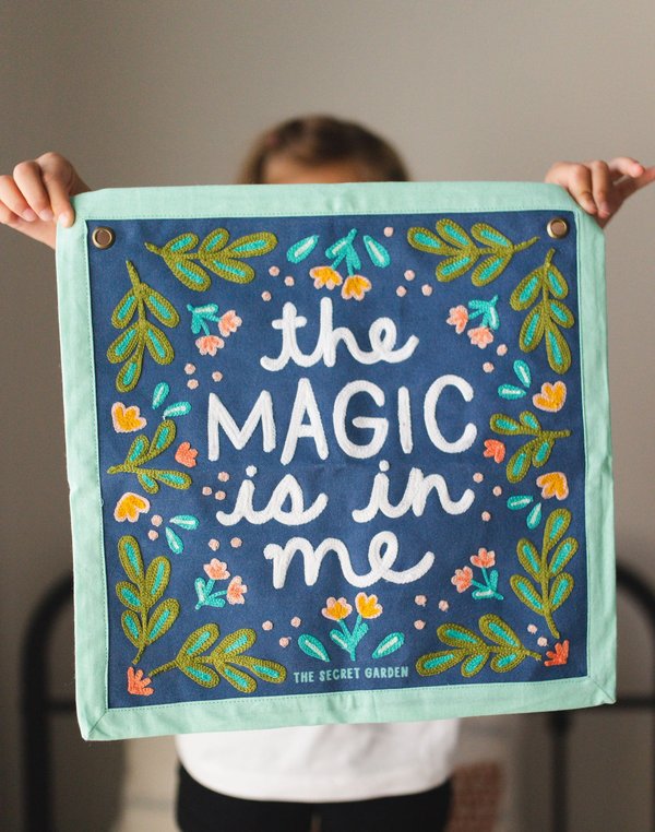 The Magic Is In Me Embroidered Canvas Banner, 1 of 7