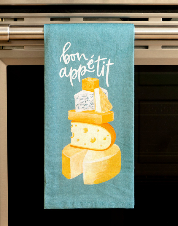 Bon Appétit Cheese Kitchen Towel, 2 of 4