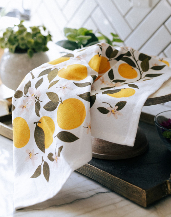 Orange Orchard Tea Towel, 4 of 5