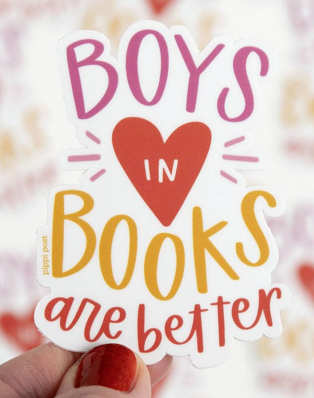 Boys in Books Decal Sticker, 1 of 4