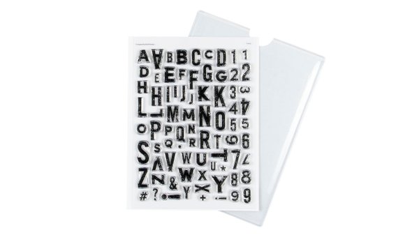 Stamp Set : 6×8 Honey & Spice Alpha, 1 of 2