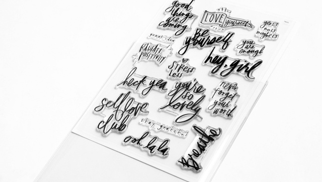 Stamp Set : 6×8 Be Positive, 2 of 5