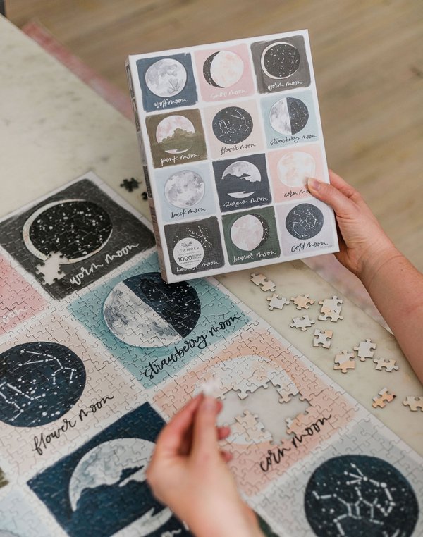 Painted Moons - 1,000 Piece Jigsaw Puzzle, 5 of 9