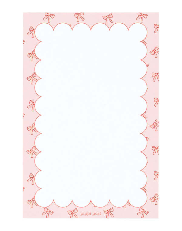 Pink Bows Notepad, 1 of 2
