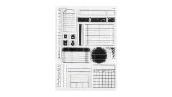 Stamp Set : 6×8 Charts and Grids, 1 of 6