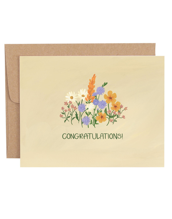 Wildflower Congrats Greeting Card, 1 of 1