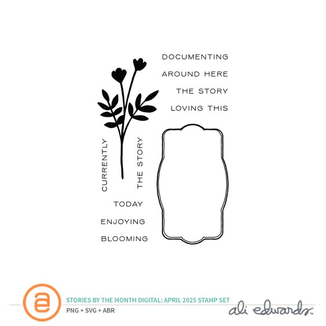 April 2025 3×4 Digital Stamp Set, 1 of 1