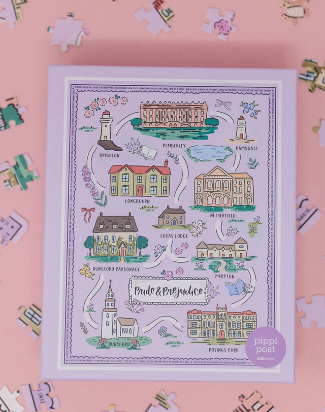 Pride & Prejudice Map - 500 Piece Jigsaw Puzzle, 2 of 8