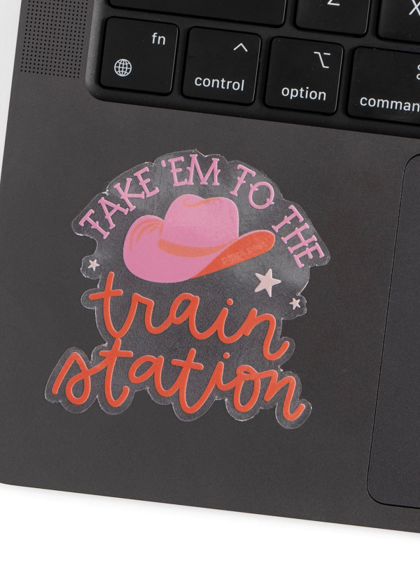 Take 'Em To The Train Station Decal Sticker, 3 of 3