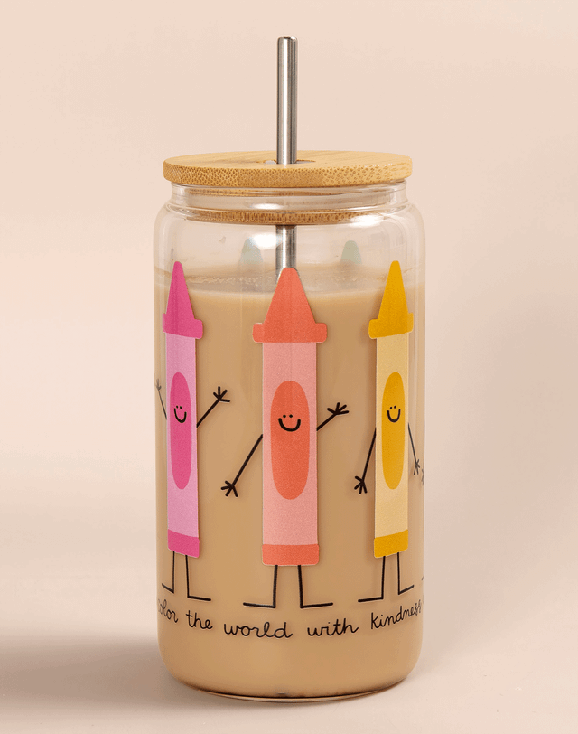Color the World with Kindness Glass Can, 2 of 2