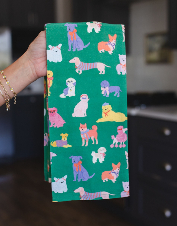 Dapper Dogs Tea Towel, 1 of 4
