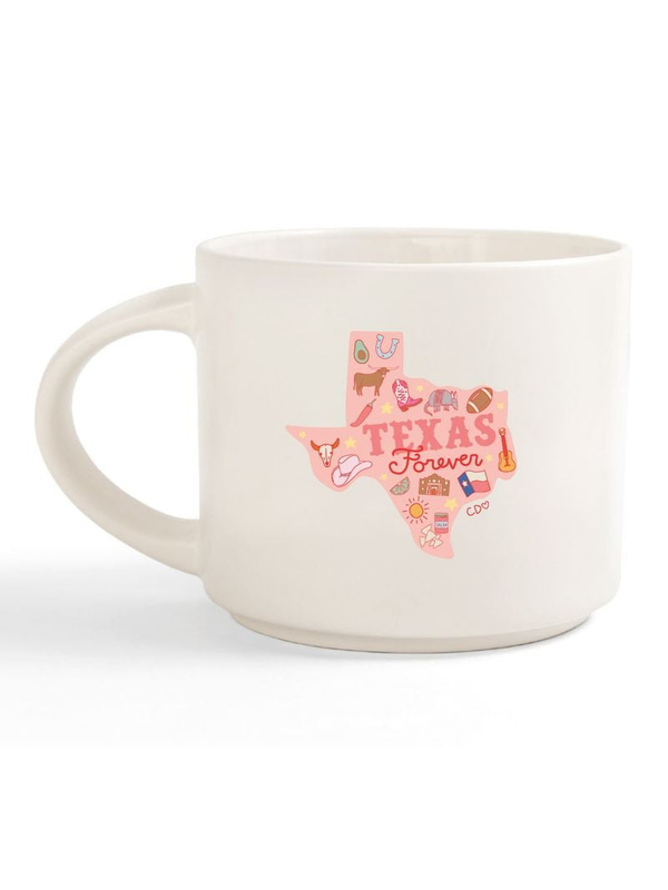 Texas Forever Western Icons Large Ceramic Mug, 1 of 2