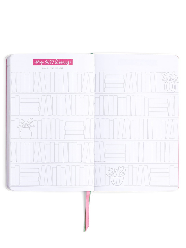 Book Lover Floral Petite Planner : 2027 Calendar Year, 11 of 14