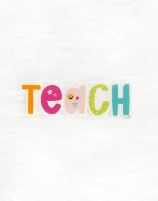 Teach Clear Decal Sticker, 2 of 3