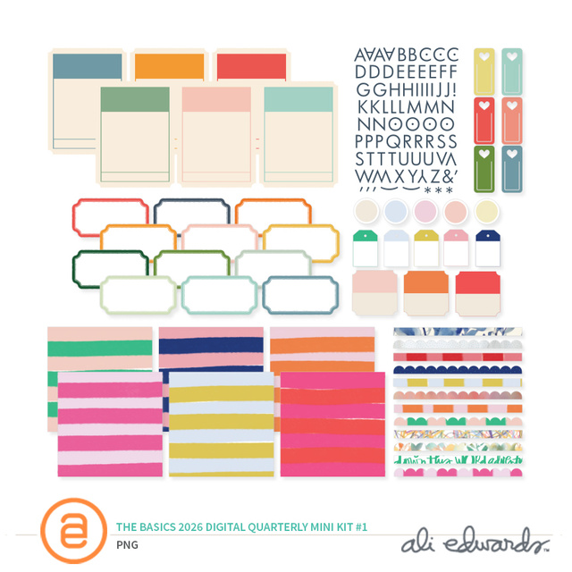 The Basics 2026 Quarterly Digital Mini Kit #1, 1 of 1