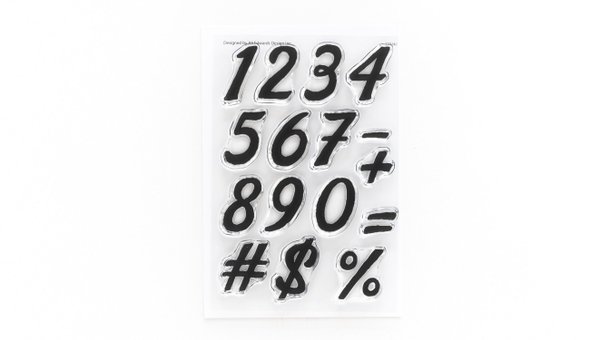 Numbers Are Awesome #17 4×6 Stamp Set, 1 of 2