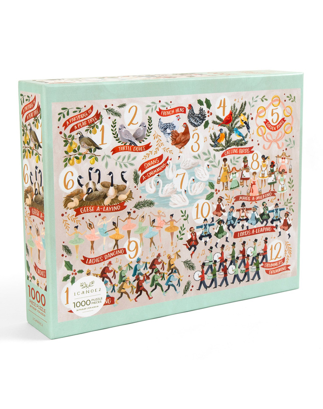 12 Days Of Christmas - 1,000 Piece Jigsaw Puzzle, 1 of 7