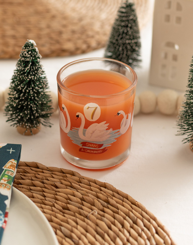 Seven Swans A-Swimming 7.5oz Short Juice Glass, 2 of 3