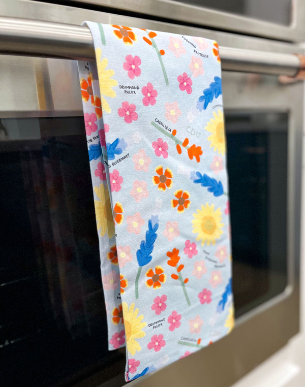 Wildflowers of Texas Tea Towel, 1 of 3