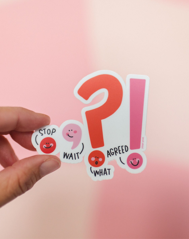 Punctuation Decal Sticker, 1 of 4