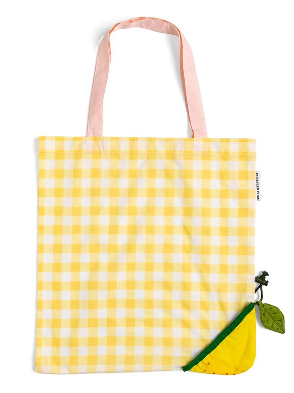 Lemon Foldable Market Tote Bag, 1 of 3