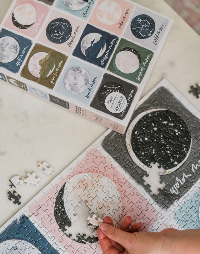 Painted Moons - 1,000 Piece Jigsaw Puzzle, 7 of 9