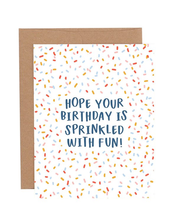 Sprinkled Birthday Greeting Card, 1 of 2