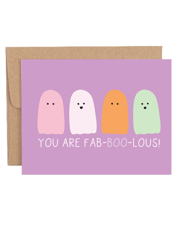You Are Fab-BOO-Lous Greeting Card, 1 of 1