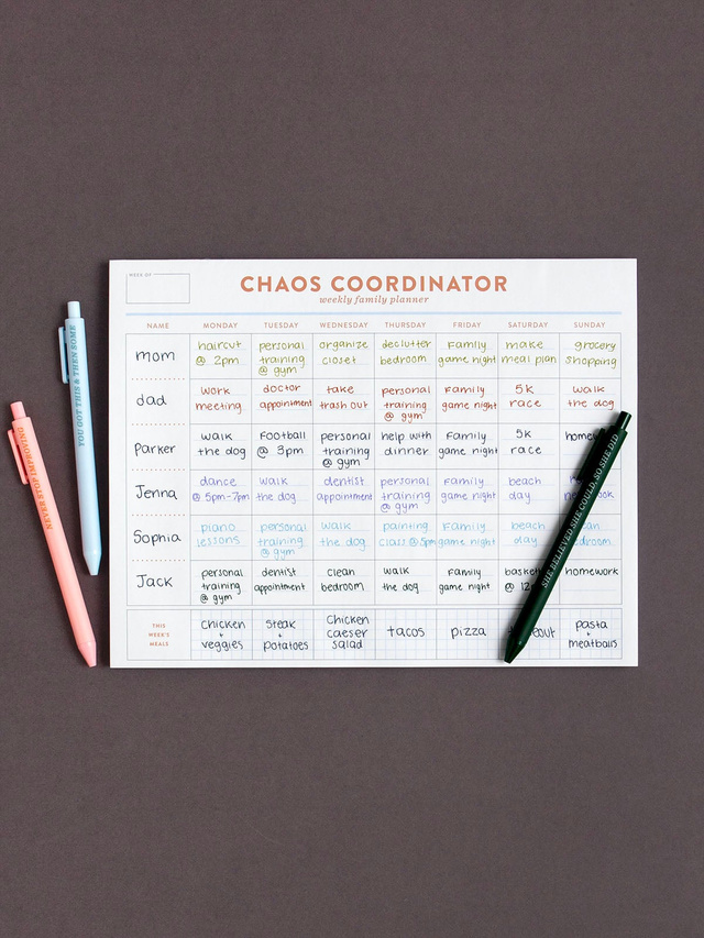Chaos Coordinator Family Planner 8.5×11 Notepad, 3 of 3