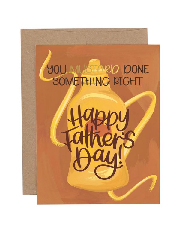 Mustard Father's Day Greeting Card, 1 of 1