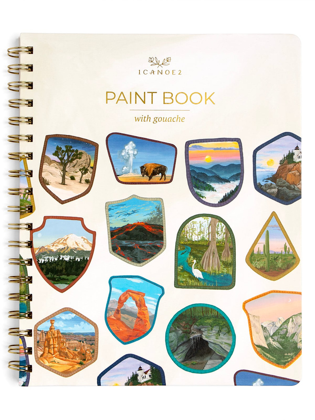 National Parks Learn-To-Paint Gouache Paint Book, 5 of 7