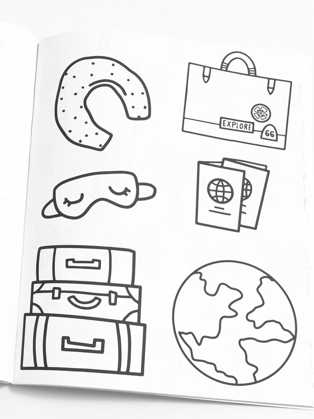 Adventure Lover Travel Coloring & Activity Book, 4 of 8