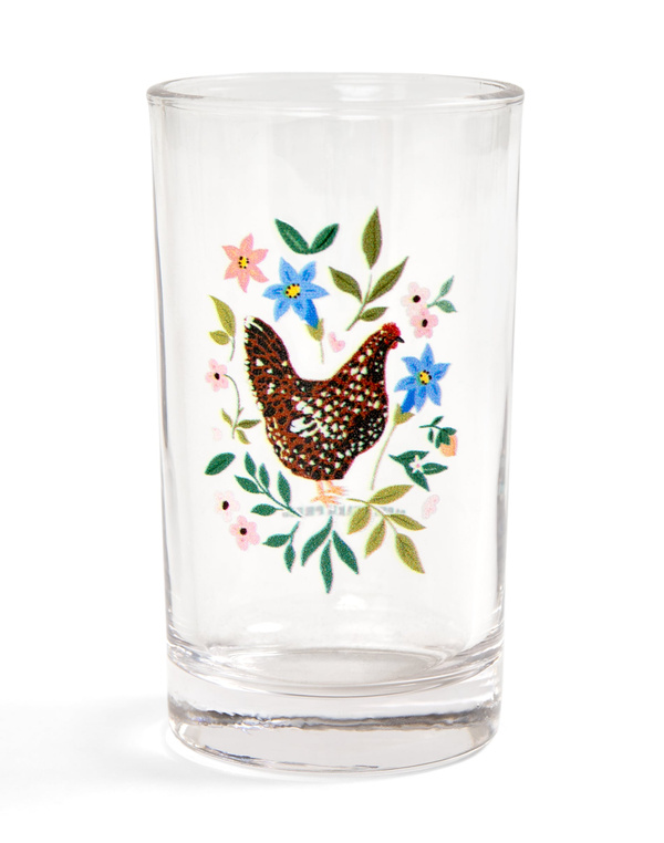 Sussex Chicken Folk Floral Mini Juice Glass, 3 of 3