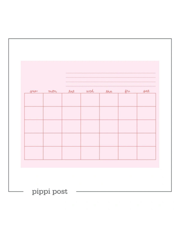 Monthly Calendar Digital Download, 1 of 1
