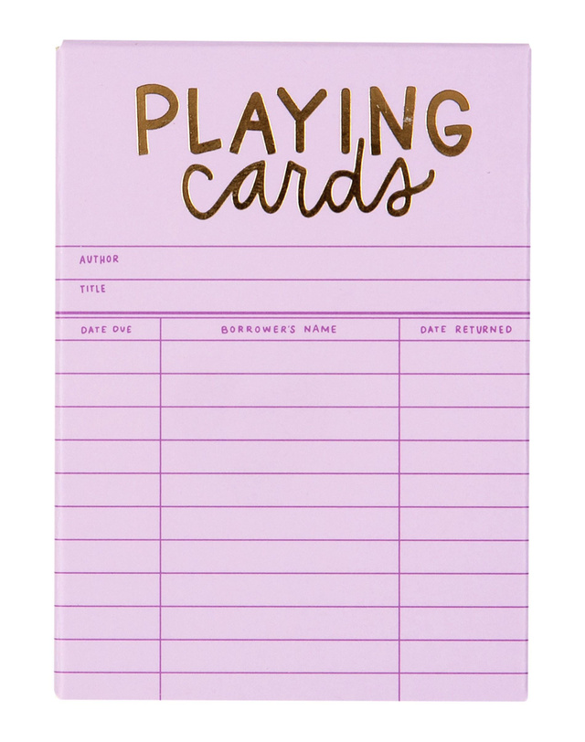 Lilac Library Card Deck Of Playing Cards, 6 of 7