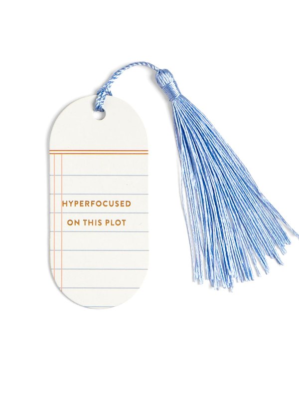 Hyperfocused On This Plot Vegan Leather Bookmark, 1 of 2