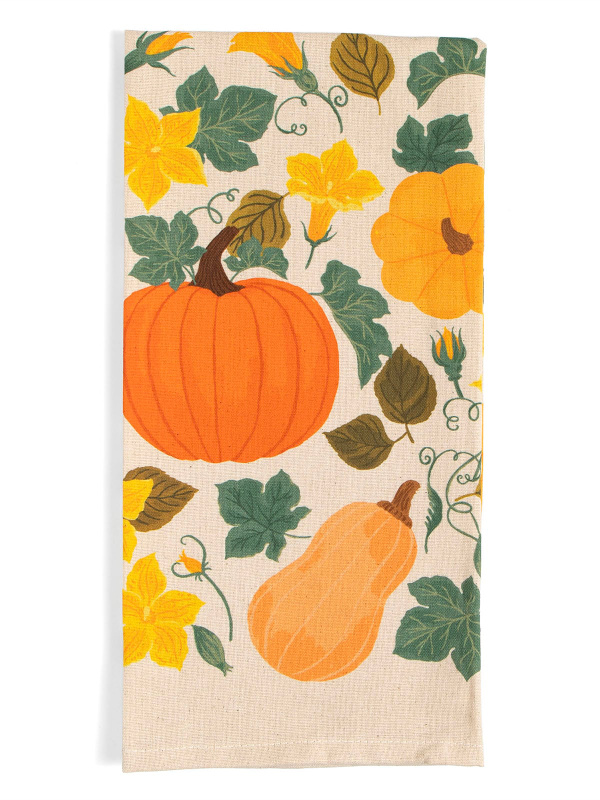 Pumpkin Patch Fall Tea Towel, 1 of 6