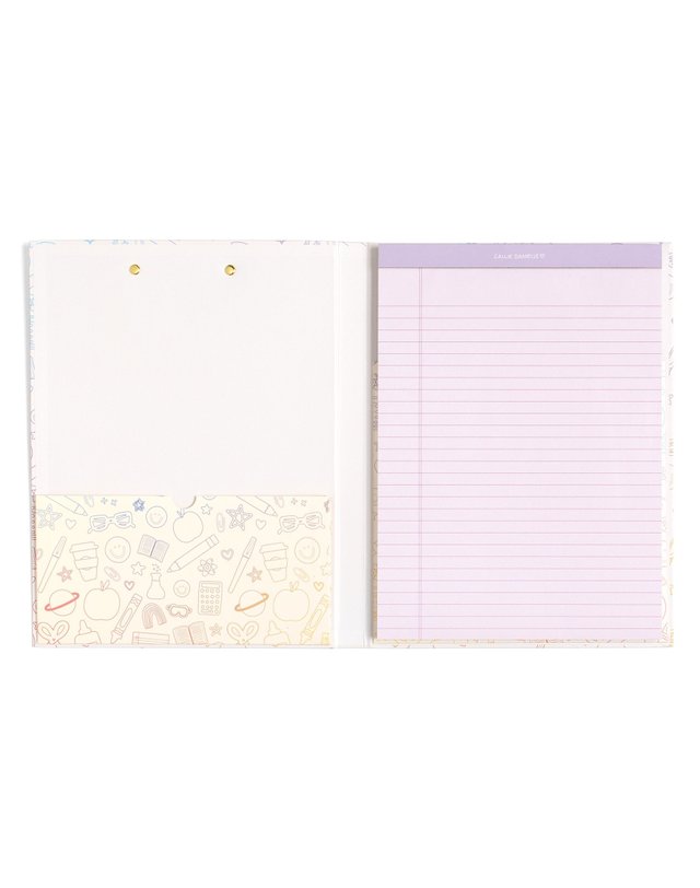 Classroom Icons Clipfolio with Lined Notepad, 2 of 8