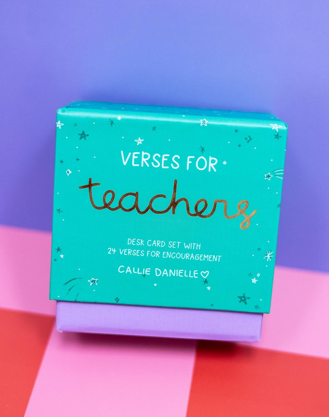 Verses For Teachers – Bible Verse Card Set with Display Stand, 3 of 6