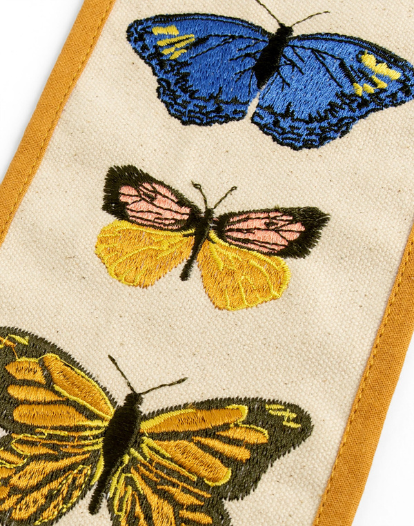 Flutter Friends Butterfly Embroidered Canvas Banner, 5 of 6