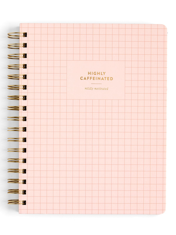 Highly Caffeinated 7×9 Spiral Notebook, 1 of 3